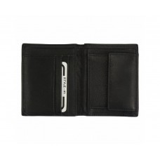 PORTOFEL DIN PIELE NATURALĂ NEGRU EDOARDO Cod PF01