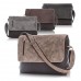 Geantă umăr Paolo Peruzzi maro aventura piele naturală +  cordura COD 1407-B