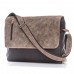 Geantă umăr Paolo Peruzzi maro aventura piele naturală +  cordura COD 1407-B