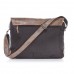 Geantă umăr Paolo Peruzzi maro aventura piele naturală +  cordura COD 1407-B
