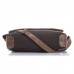 Geantă umăr Paolo Peruzzi maro aventura piele naturală +  cordura COD 1407-B