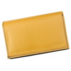 Portofel Lorenti piele naturală camel / negru COD LT-04-CCFm