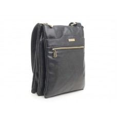 Geantă bărbaţi Bag Street neagră piele ecologică COD BM 1052