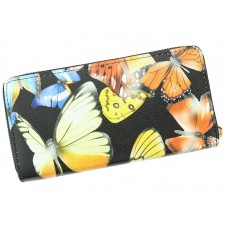 Portofel piele ecologică negru Jessica COD 186-14n