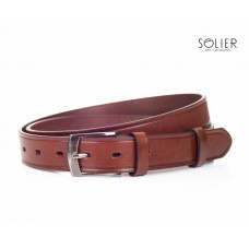 Curea din piele naturală maro  SOLIER  COD SB01