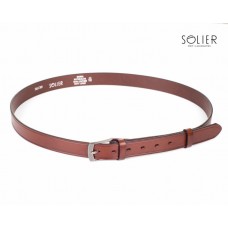 Curea din piele naturală maro  SOLIER  COD SB01