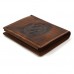 Portofel din piele naturală Wild Tiger maro COD N4WS  7498
