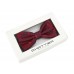 Set papion vișiniu si batista COD 6759