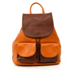 Rucsac din piele naturală Camel / maro vp098cm