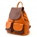 Rucsac din piele naturală Camel / maro vp098cm