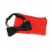Set papion bărbați negru / roşu si batista COD 6725