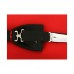 Set papion bărbați negru / roşu si batista COD 6725
