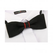 Set papion bărbați negru / roşu si batista COD 6725