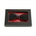Set papion bărbați negru / roşu si batista COD 6725