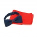 Set papion bărbați albastru / roşu şi batistă COD 6726