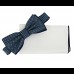 Set papion bărbați albastru / bleumarin şi batistă COD 6769
