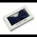 Set papion bărbați bleumarin -albastru si batista COD 6751