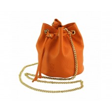 Rucsac piele naturală ILARIA ORANJ COD F9124