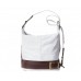 GEANTĂ - RUCSAC  PIELE NATURALĂ CATERINA ALB / MARO  COD  F300S
