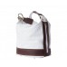 GEANTĂ - RUCSAC  PIELE NATURALĂ CATERINA ALB / MARO  COD  F300S