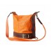GEANTĂ - RUCSAC  PIELE NATURALĂ CATERINA ORANJ / MARO COD F300S