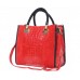 GEANTĂ  DIN PIELE NATURALĂ  TOTE ROŞIE COD F7004