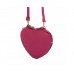 POŞETĂ INIMĂ DIN PIELE NATURALĂ FUCSIA  COD F403