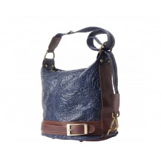 GEANTĂ - RUCSAC  PIELE NATURALĂ CATERINA ALBASTRU ÎNCHIS / MARO  COD  F300S