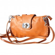 GEANTĂ “ BE EXCLUSIVE “ PIELE NATURALĂ  MARO DESCHIS COD F8611