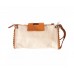 GEANTĂ “ BE EXCLUSIVE “  PIELE NATURALĂ BEJ / MARO DESCHIS COD F8611