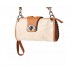 GEANTĂ “ BE EXCLUSIVE “  PIELE NATURALĂ BEJ / MARO DESCHIS COD F8611