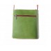 GEANTĂ  PIELE NATURALĂ "FLORENCE" CROSSBODY VERDE / MARO COD F203