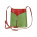 GEANTĂ  PIELE NATURALĂ "FLORENCE" CROSSBODY VERDE / MARO COD F203