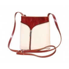 GEANTĂ  PIELE NATURALĂ "FLORENCE" CROSSBODY BEJ / MARO COD F203