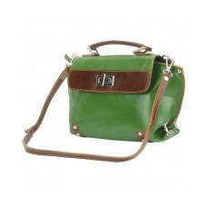 GEANTĂ  PIELE NATURALĂ DE MÂNĂ KENSINGTON COD F213 VERDE îNCHIS / MARO