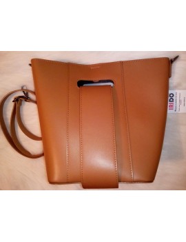 Geantă din piele naturală camel cod 5038 