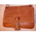 Gentă de umăr din piele naturală camel cod 5553 