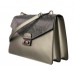 Geantă piele naturală în Piton imprimat cod 5585 metalic grey